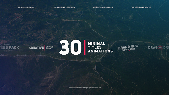 Corporate Titles Video Displays template preview