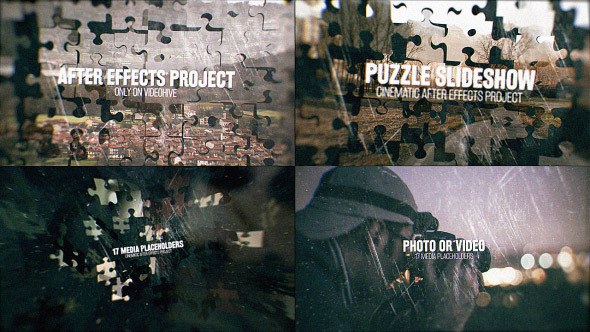 Videohive Puzzle Slideshow Video Displays template preview