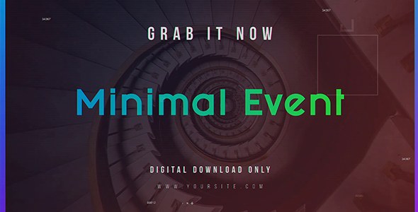 Videohive Minimal Event Video Displays template preview