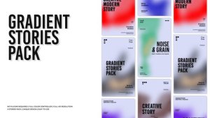 Videohive Gradient Stories 54304288 Openers template preview