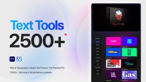 Text Tools for Premiere Pro Titles, Typography, Motion Presets, Call Outs Premiere Pro template preview