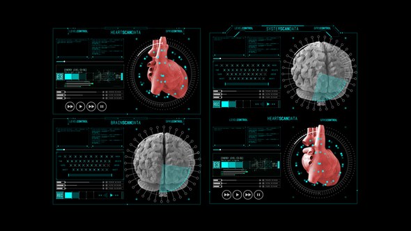 Videohive HUD Info Medical Panel 1 Elements template preview