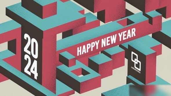 Videohive Isometric New Year Openers template preview
