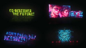 Videohive Cyberpunk Promo Titles Titles template preview