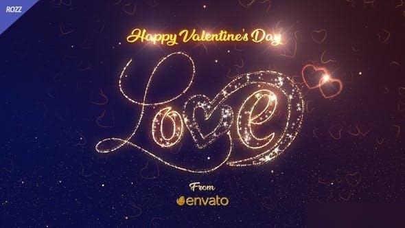 Videohive Valentines Day Love Heart Logo Stings template preview