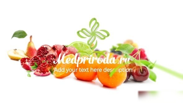 Videohive Healthy Food Opener Logo Stings template preview