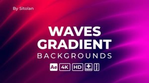 Videohive Waves Gradient Backgrounds 61118138 Elements template preview