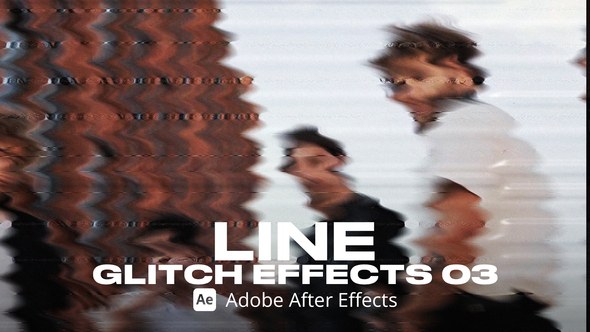 Videohive Line Glitch Effect 03 Ae Elements template preview