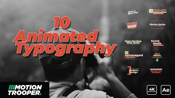 Videohive Animated Typography 49909417 Titles template preview