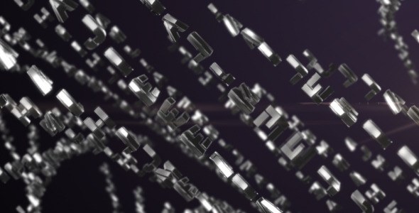 Videohive Metallic Characters Particle Reveal Logo Stings template preview