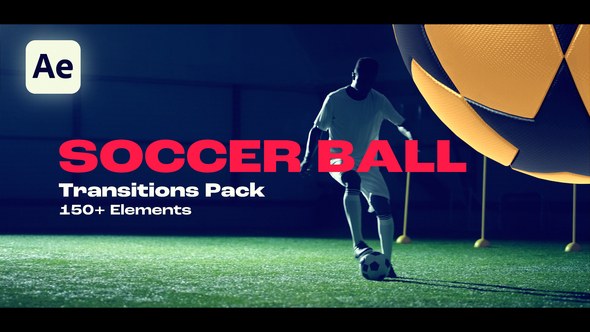 Videohive Transitions Soccer Ball Elements template preview