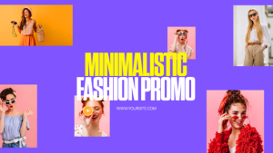 Videohive Minimalistic Colorful Fashion Promo Video Displays template preview