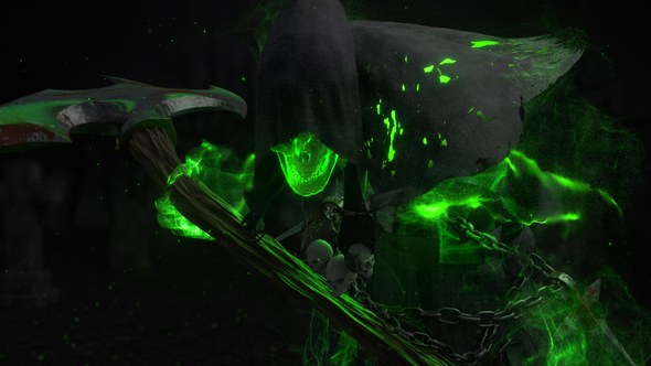 Videohive Horror Reaper Reveal Logo Stings template preview