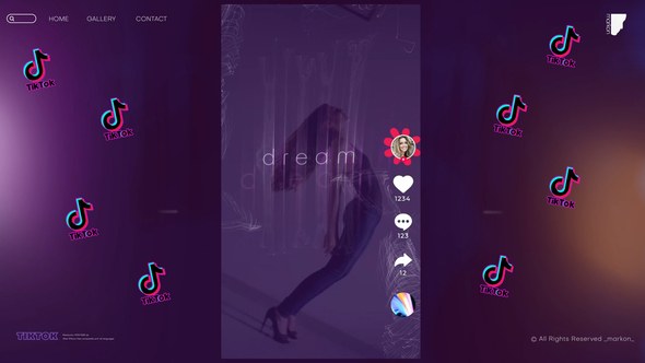 Videohive Particles Typography TikTok Elements Elements template preview