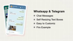 Videohive Chat Messages | Whatsapp & Telegram Elements template preview