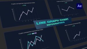 Videohive Line Graph Chart Infographics Infographics template preview