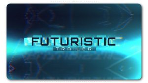 Futuristic World Trailer Video Displays template preview