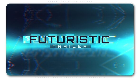 Futuristic World Trailer Video Displays template preview