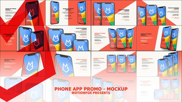 Videohive Phone App Presentation - Mockup Pack Product Promo template preview