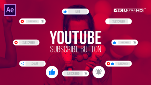Videohive Youtube Subscribe Button Clean 4K Broadcast-packages template preview