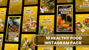 Videohive Healthy Food Instagram and TikTok Story Reel Product Promo template preview
