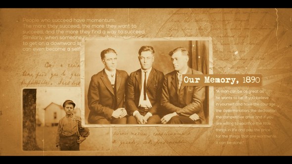 Videohive Documentary Historical Slideshow Video Displays template preview