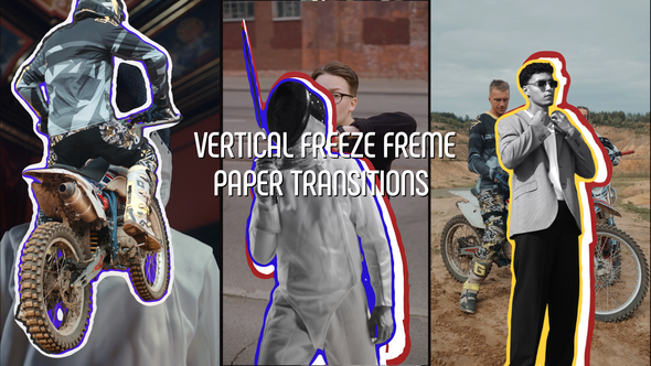 Videohive Freeze Frame Paper Transitions 59266534 Broadcast-packages template preview