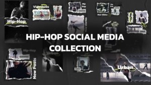 Videohive Hip-Hop Social Media Collection Openers template preview