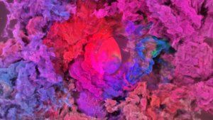 Videohive spinning color smoke logo reveal Logo Stings template preview