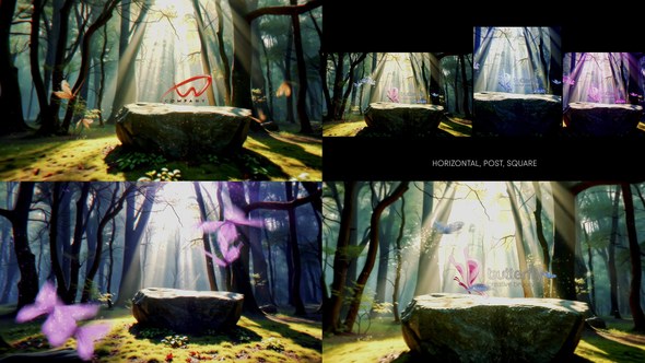 Videohive Magic Forest Unveil Openers template preview