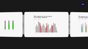 Videohive Minimalistic Bar Charts Infographics template preview