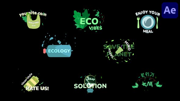 Videohive Ecology Titles for After Effects 51405668 Titles template preview