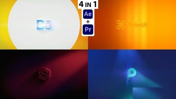 Videohive Simple Colorful Logo Reveal (AE + Pre) Logo Stings template preview