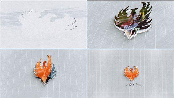 Videohive Scribble Paper Turn Photo Logo Logo Stings template preview