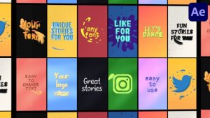 Videohive Instagram Text Stories | After Effects Titles template preview