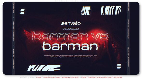 Videohive Barman VS Barman Video Displays template preview
