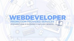 Web Developer Promo Video Displays template preview