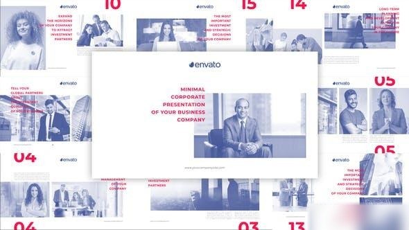 Videohive Minimal Corporate Presentation 37377201 Openers template preview
