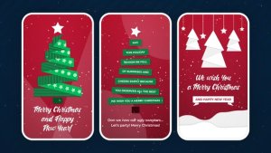 Christmas Stories Video Displays template preview