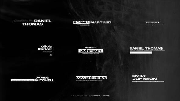 Videohive Creative Lower Thirds _AE Elements template preview