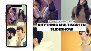 Videohive Dynamic Rhythmic Opener & Multiscreen slideshow & Instagram Tik-tok Portrait Version Openers template preview