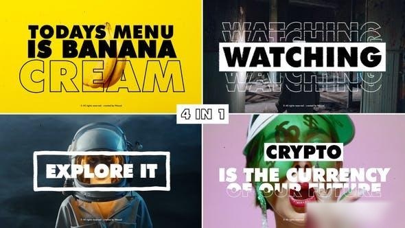 Videohive Typography Intro 33917099 Openers template preview