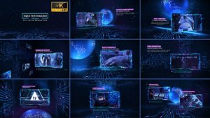 Videohive Digital Tech Integrated Slideshow 4K Video Displays template preview
