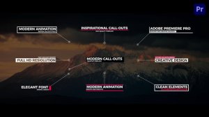 Modern Call Outs For Premiere Pro Premiere Pro template preview