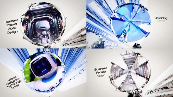 Videohive Tech Business Showcase Video Displays template preview