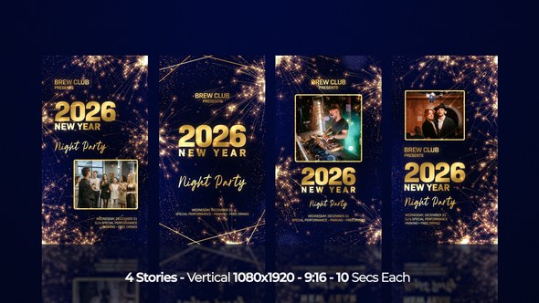 Videohive New Year Instagram Stories 55985680 Openers template preview