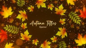 Videohive Autumn Titles 47963965 Titles template preview