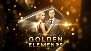 Videohive Golden Elements Video Displays template preview