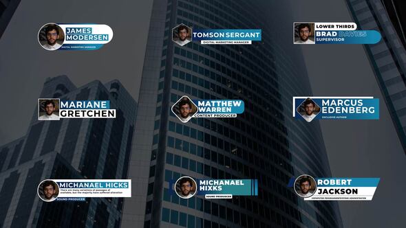 Videohive Lower Thirds | After Effects 44544997 Titles template preview
