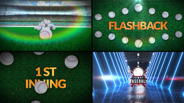 Videohive Baseball Bumper 6 (3-Bumpers) Logo Stings template preview